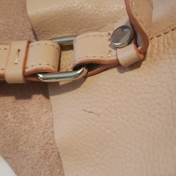 Zara nude/light peach pink authentic leather tote - Picture 3 of 3